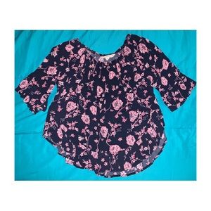 Flower patterned shirt